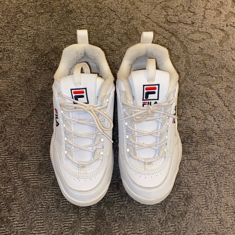White Fila sneakers